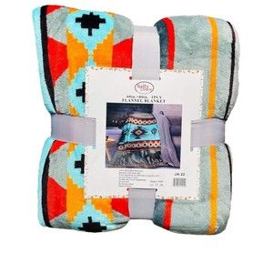 Brand New Twin Size Worlds Softest Comforter Aztec Cowboy Southwestern Style